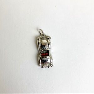 Vintage Silver Convertible Car Charm Pendant